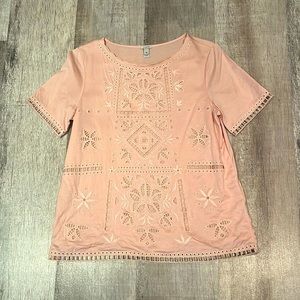J.Crew Pastel Pink Blouse